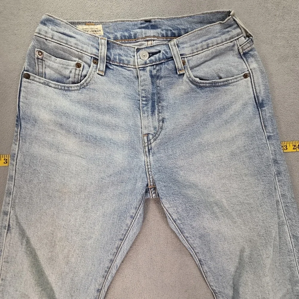 Levis 512 Jeans‎ Mens Selvedge Blue Light Wash Slim Tapered Fits 26x27